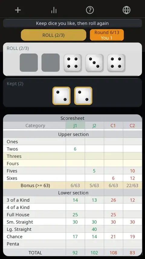 Screenshot 4 of Yahtzee
