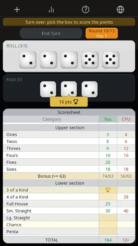 Screenshot 2 of Yahtzee